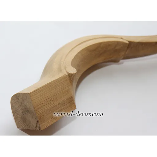 Curvy table legs antique with grooves fron beech - 2