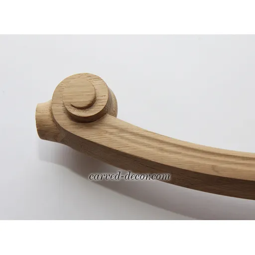 Curvy table legs antique with grooves fron beech - 3