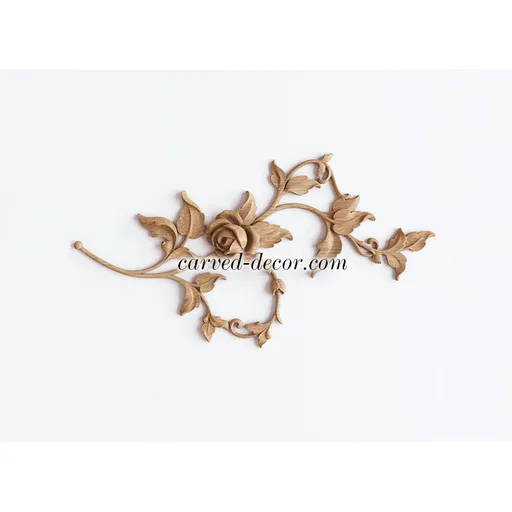 beech corner artistic flower carving applique victorian style