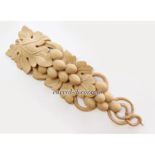 N-259 vertical decorative grapes wood drop classical style