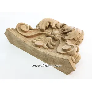 KL-023 Capital with palmettos for fluted pilaster from oak