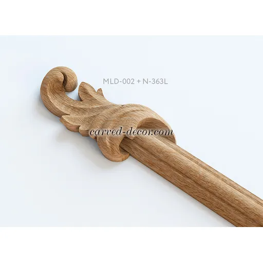 Architectural panel molding solid wood - 3