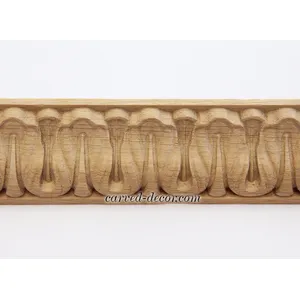 Lamb's tongue carved moulding from beech