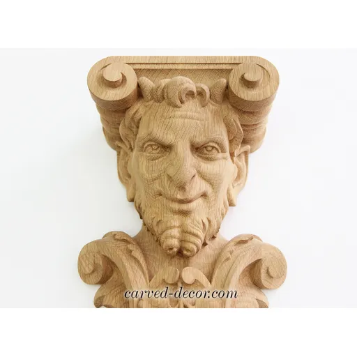 large detail atlas statue corbel renaissance style -1