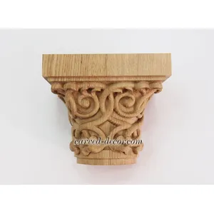 Oak Decorative capitals with openwork ornament