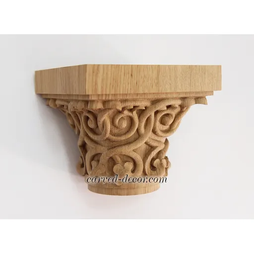 Beech capitals with openwork ornament Byzantine style