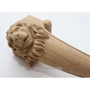 MN-045 Unfinished lion table legs. upper part