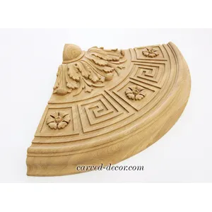 extra large round decorative floral oak medallion classical style