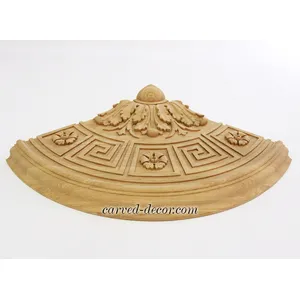 extra large round decorative floral oak medallion classical style