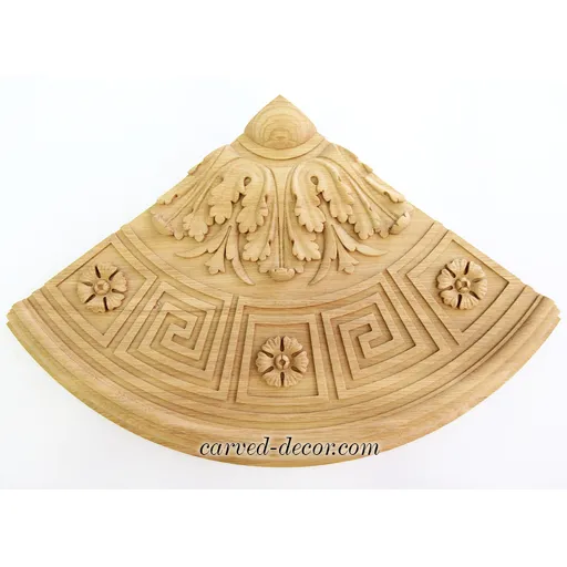 extra large round decorative floral oak medallion classical style