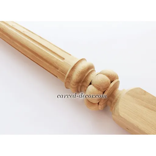 Vintage Carved Staircase Baluster oak