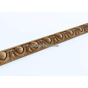 Floral egg and dart moulding solid wood
