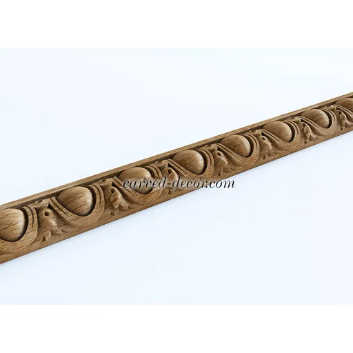 Floral egg and dart moulding solid wood