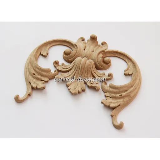 artistic scroll wood applique baroque style