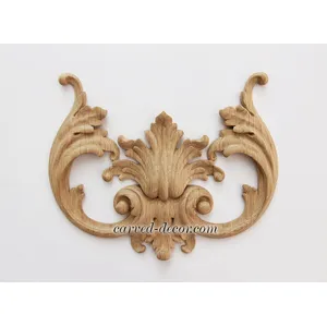 artistic scroll wood applique baroque style