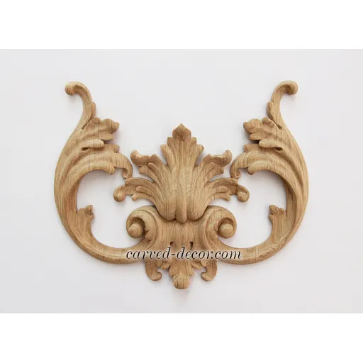 artistic scroll wood applique baroque style