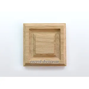 R-058 small square simple oak rosette classical style
