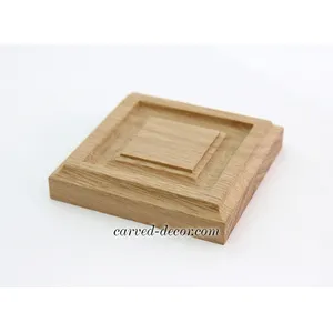 R-058 small square simple oak rosette classical style