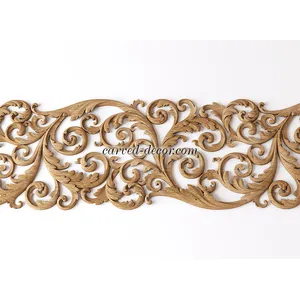 N-355L corner decorative scroll wood carving applique victorian style