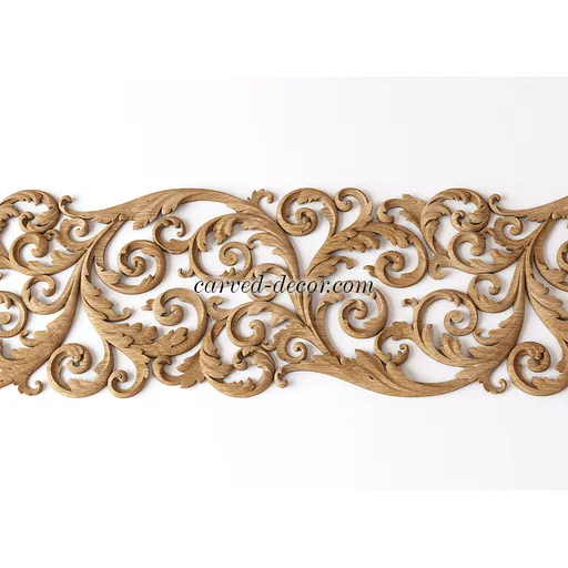 N-355L corner decorative scroll wood carving applique victorian style