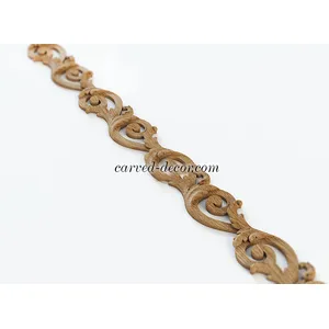 Oak fancy floral openwork moulding Baroque