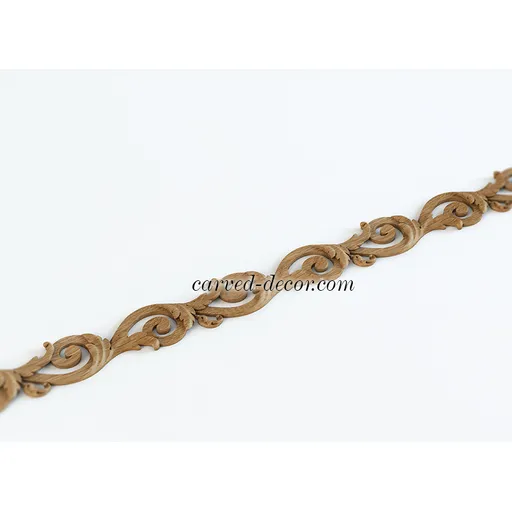 Wood floral openwork moulding Baroque