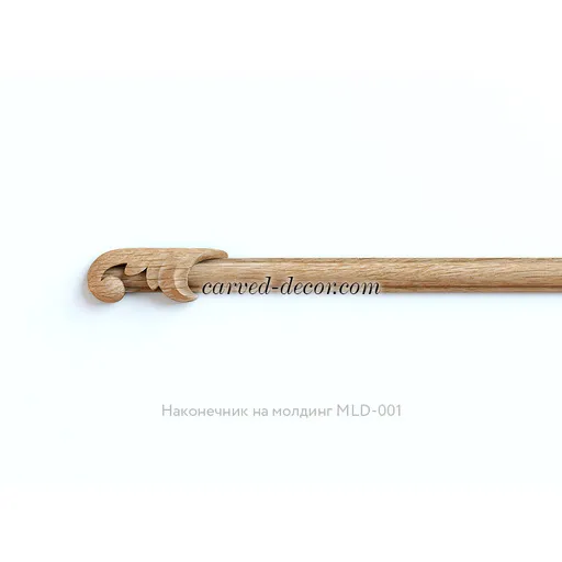 N-438L oak acanthus applique for moulding, Left