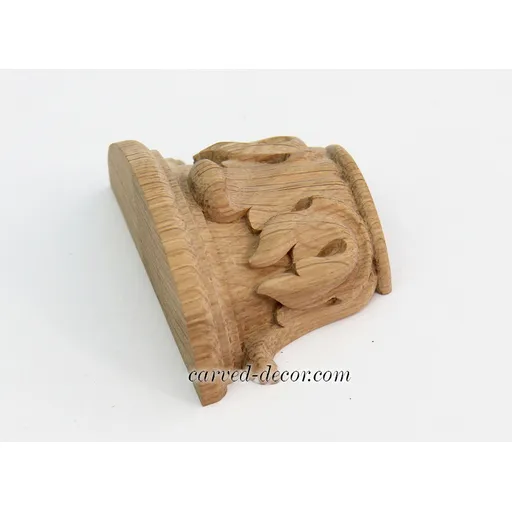 Miniature capitals for columns half round solid wood - 1