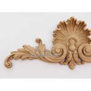 hand carved Luxurious Baroque Shell and Acanthus Scroll Pediment