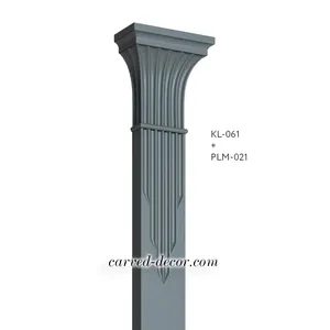 KL-061 Fluted pilaster caps from beech