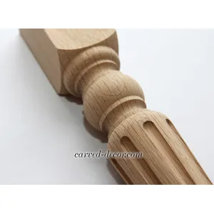 MN-030 Traditional fluted wooden furntiure legs - 2