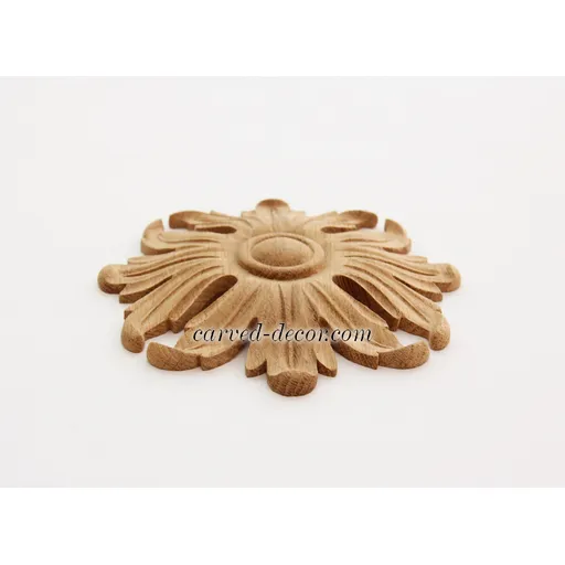 small round architectural acanthus oak rosette baroque style
