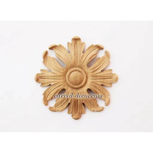 small round architectural acanthus oak rosette baroque style