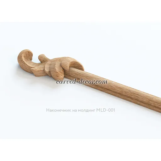 Antique-style acanthus onlay oak - 1