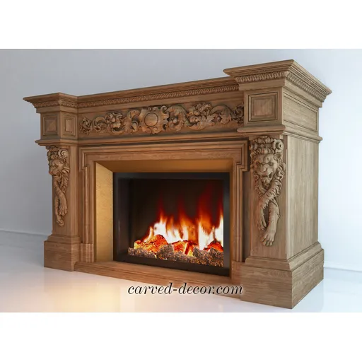 extra large horizontal artistic floral acanthus scrolls wood carving applique baroque style