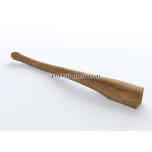 Curved table legs quiet luxury style from oak