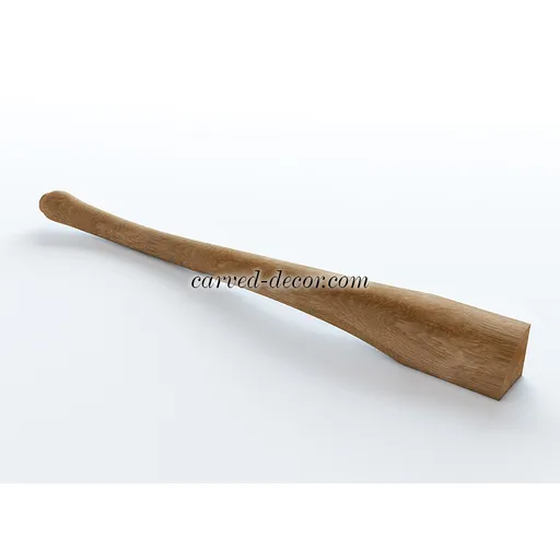 Curved table legs quiet luxury style from oak