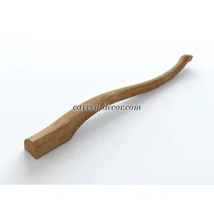 Elegant modern curved table legs quiet luxury style from beech