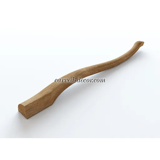 Elegant modern curved table legs quiet luxury style from beech