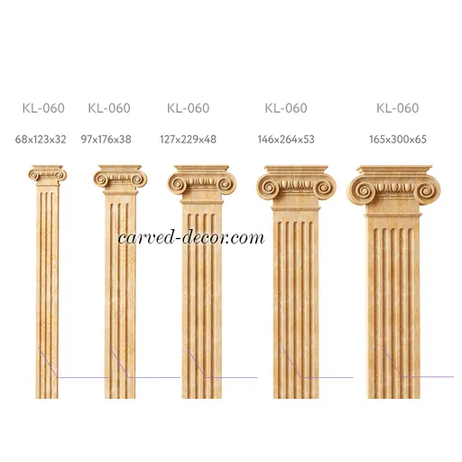 KL-060 Historical reproduction wood capitals for pilaster solid wood