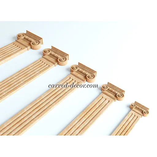 KL-060 Historical reproduction wood capitals for pilaster from beech