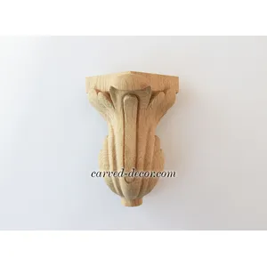 Antique style carved furniture leg from wood - 4
