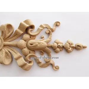 wood carved ribbon applique baroque style