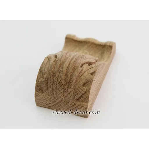 wooden small decorative acanthus leaf corbel victorian style