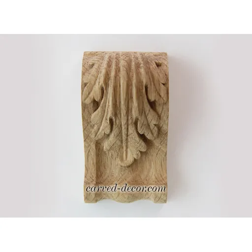 wooden small decorative acanthus leaf corbel victorian style