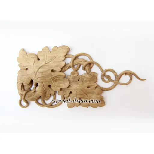 N-252R Tuscan Grapevine Wooden Pendant Applique