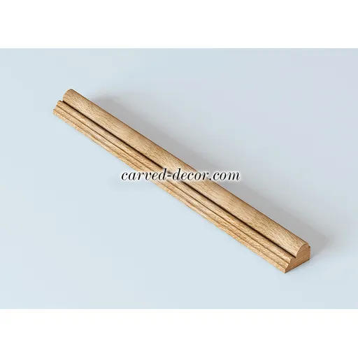 Carved door moulding unfinished oak