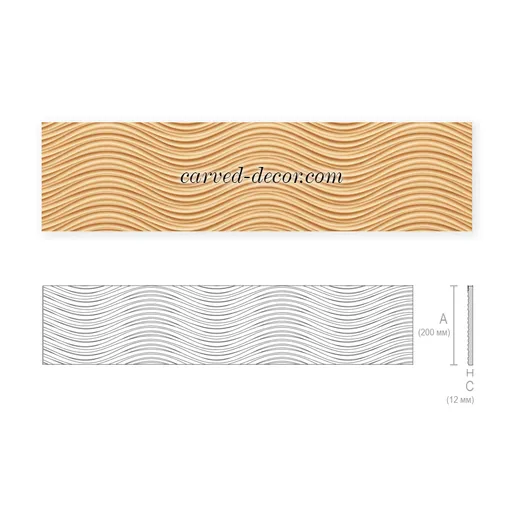 Custom fluted wave moulding quiet luxury style