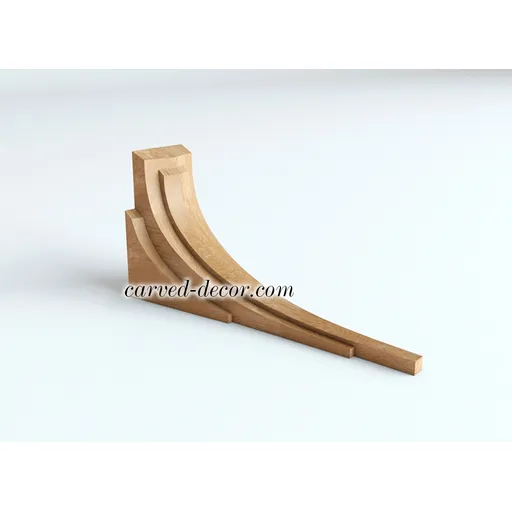 KR-067 wooden narrow architectural bracket mission style