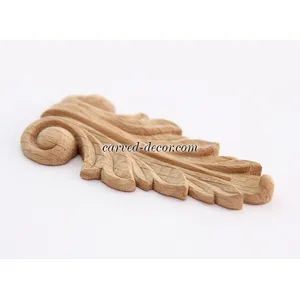 N-087 Small Symmetrical Acanthus oak Drop Applique
